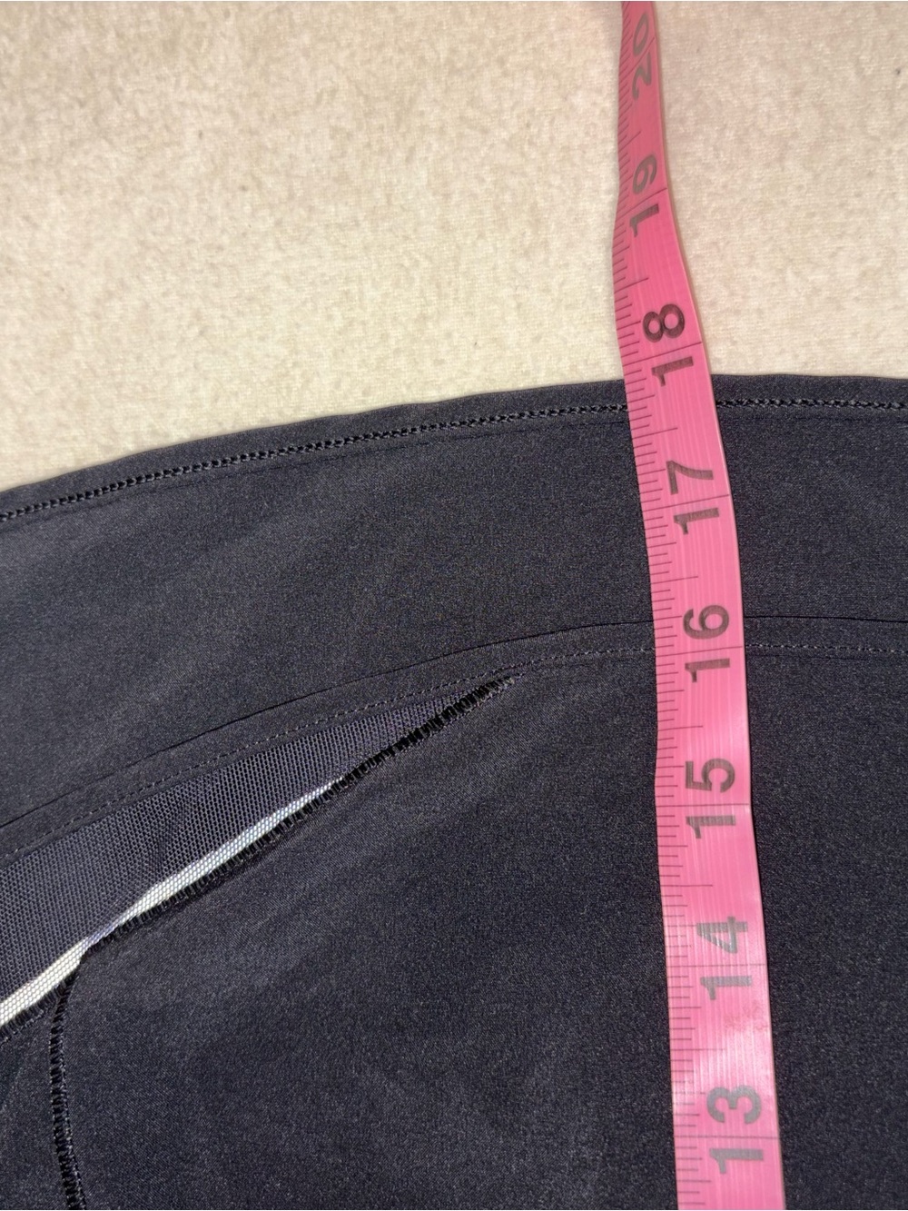 lululemon Hotty Hot High Rise Skir lining short skort Long Black Size 14 - Picture 7 of 9